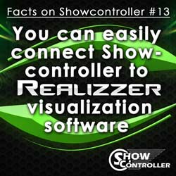 You can easily connect Showcontroller to REALIZZER 3D visualization software