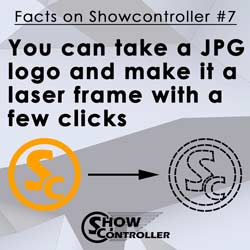 You can take a JPG logo and make it a laser frame with a few clicks